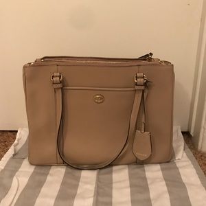 Coach Leather Taupe Medium Sized Tote